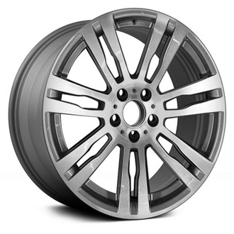 Replace® - 7 Double I-Spoke Machined and Charcoal 20x10 Alloy Factory Wheel - Remanufactured