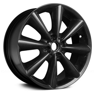 Replace® - 8 I-Spoke Black 17x7 Alloy Factory Wheel - Remanufactured