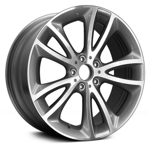 Replace® - 19 x 8.5 5 V-Spoke Machined and Silver Argent Alloy Factory Wheel (Remanufactured)
