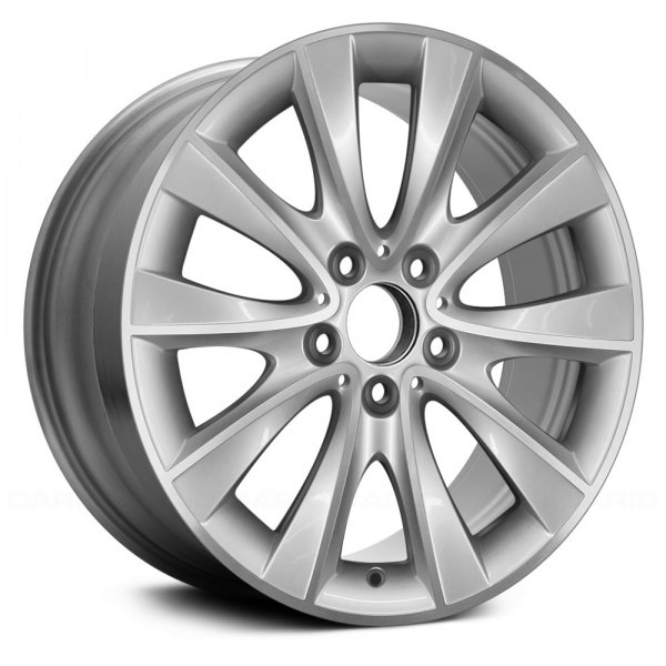 Replace® - 18 x 8 5 V-Spoke Machined and Silver Alloy Factory Wheel (Remanufactured)
