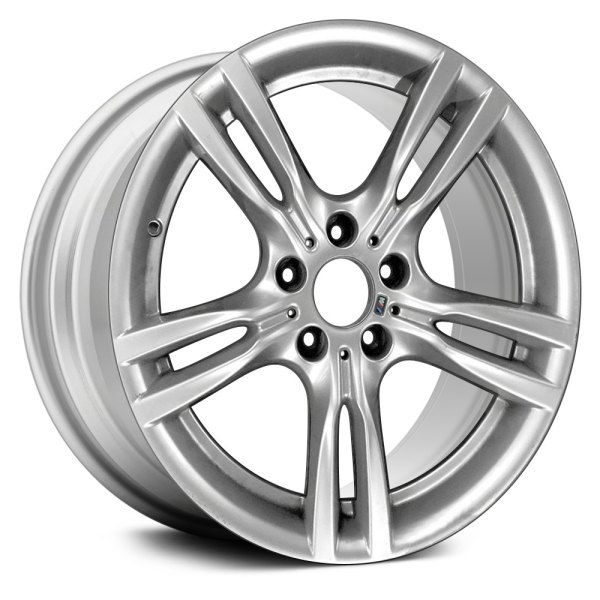 Replace® - 18 x 8.5 Double 5-Spoke Sparkle Silver Alloy Factory Wheel (Remanufactured)