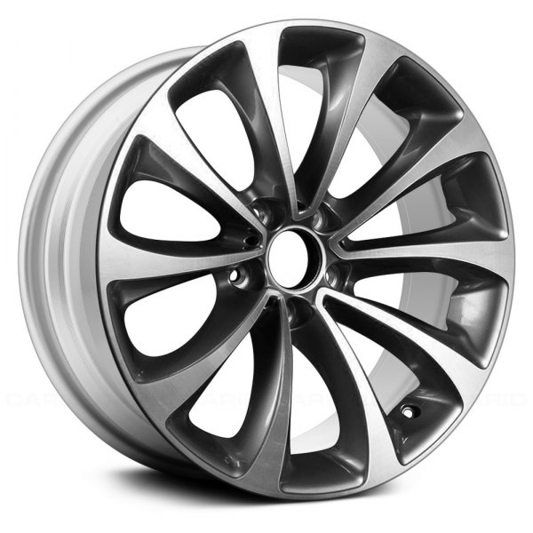 Replace® - 18 x 8 10 Turbine-Spoke Machined and Medium Silver Alloy Factory Wheel (Remanufactured)