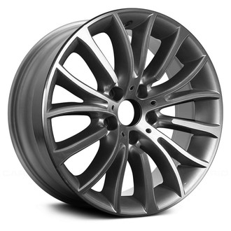 Replace® - 5 W-Spoke Machined and Bright Silver 18x8 Alloy Factory Wheel - Remanufactured