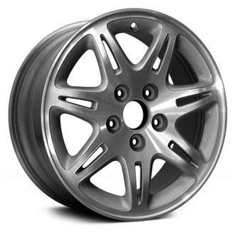 Replace® - 7 V-Spoke Machined with Silver Textured Pockets 16x6.5 Alloy Factory Wheel - Remanufactured