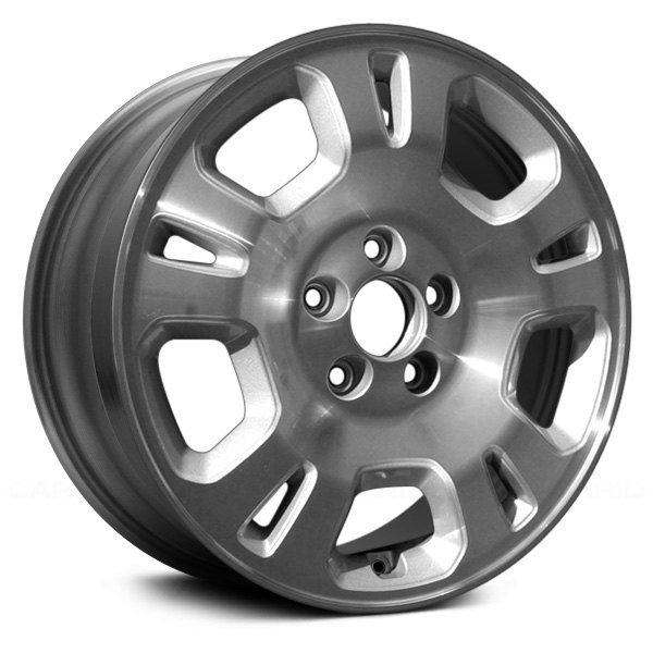 Replace® - 17 x 6 10-Slot Machined and Silver Alloy Factory Wheel (Remanufactured)