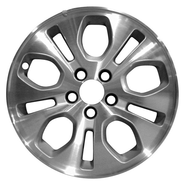 Replace® - 17 x 6.5 10-Slot Machined and Silver Alloy Factory Wheel (Factory Take Off)