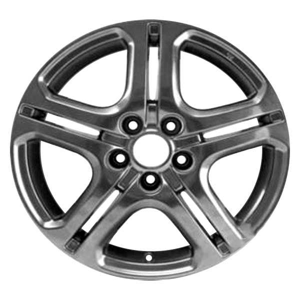 Replace® - 18 x 8 Double 5-Spoke Painted Dark Smoked Hyper Silver Alloy Factory Wheel (Factory Take Off)