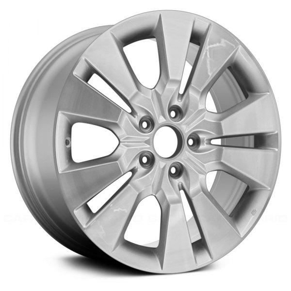 Replace® - 18 x 7.5 5 V-Spoke High Gloss Argent Alloy Factory Wheel (Remanufactured)
