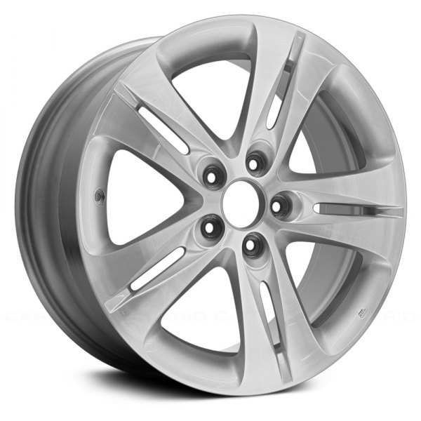 Replace® - 18 x 8 Double 5-Spoke Silver with Machined Accents Alloy Factory Wheel (Remanufactured)