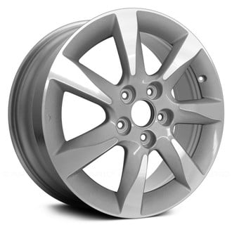 Replace® - 7 Turbine-Spoke Sparkle Silver Textured Machined 17x8 Alloy Factory Wheel - Remanufactured