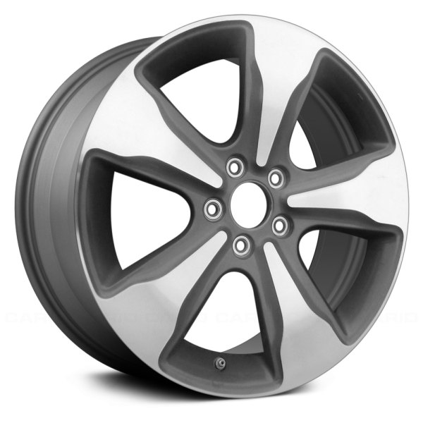 Replace® - 18 x 8 5-Spoke Machined and Medium Charcoal Metallic Alloy Factory Wheel (Remanufactured)