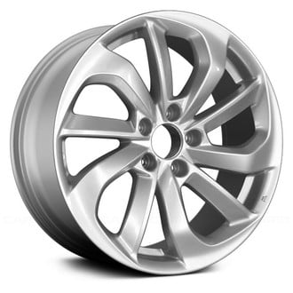 Replace® - 10 Spiral-Spoke Sparkle Silver Metallic 17x7 Alloy Factory Wheel - Remanufactured