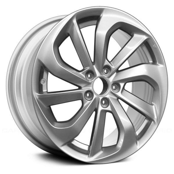 Replace® - 18 x 7.5 10 Spiral-Spoke Bright Silver Alloy Factory Wheel (Remanufactured)