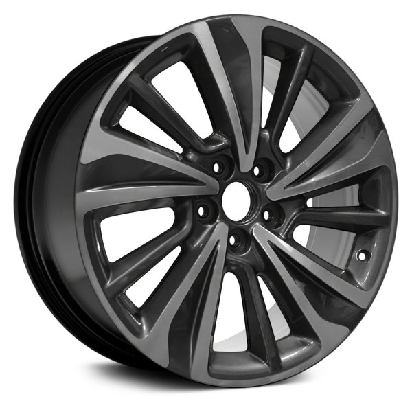 Replace® - 20 x 8 10 Spiral-Spoke Black Alloy Factory Wheel (Remanufactured)