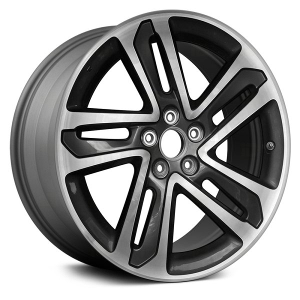 Replace® - 20 x 8 5 Double Spiral-Spoke Dark Charcoal Metallic with Machined Face Alloy Factory Wheel (Remanufactured)