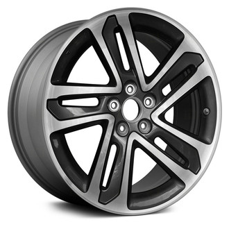 Replace® - 5 Double Spiral-Spoke Dark Charcoal Metallic with Machined Face 20x8 Alloy Factory Wheel - Remanufactured