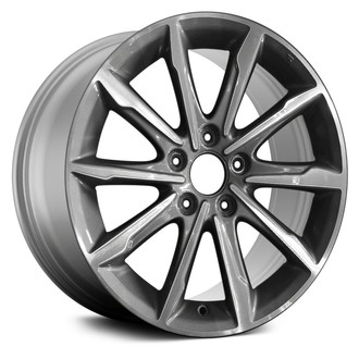 Replace® - 10 Turbine-Spoke Machined and Dark Silver 17x7.5 Alloy Factory Wheel - Remanufactured