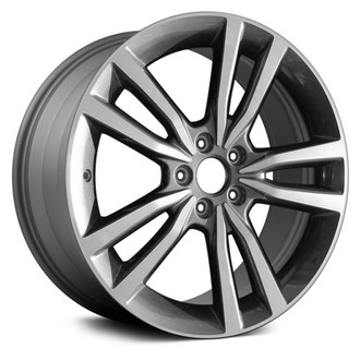 Replace® - 5 V-Spoke Machined and Medium Charcoal 20x8.5 Alloy Factory Wheel - Remanufactured