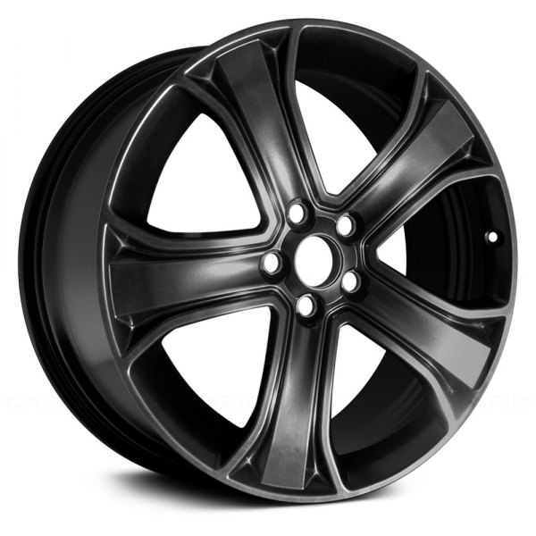Replace® - 20 x 9.5 5-Spoke Machined and Black Alloy Factory Wheel (Remanufactured)