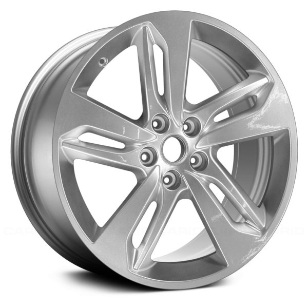 Replace® - 20 x 9.5 5 Double Spiral-Spoke Dark Smoked Silver Alloy Factory Wheel (Remanufactured)