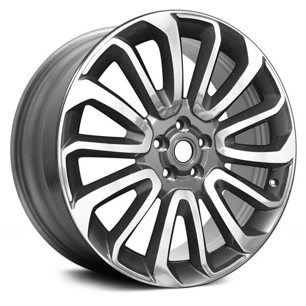 Replace® - 22 x 9.5 14 Spiral-Spoke Medium Charcoal with Metallic Face Alloy Factory Wheel (Remanufactured)