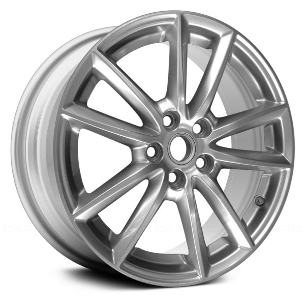 Replace® - 19 x 7.5 Double 5-Spoke Sparkle Silver Alloy Factory Wheel (Remanufactured)