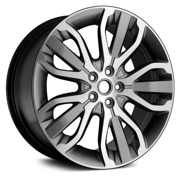 Replace® - 21 x 9.5 5 W-Spoke Machined and Black Alloy Factory Wheel (Remanufactured)