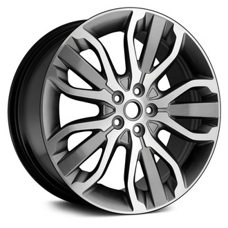 Replace® - 5 W-Spoke Machined and Black 21x9.5 Alloy Factory Wheel - Remanufactured