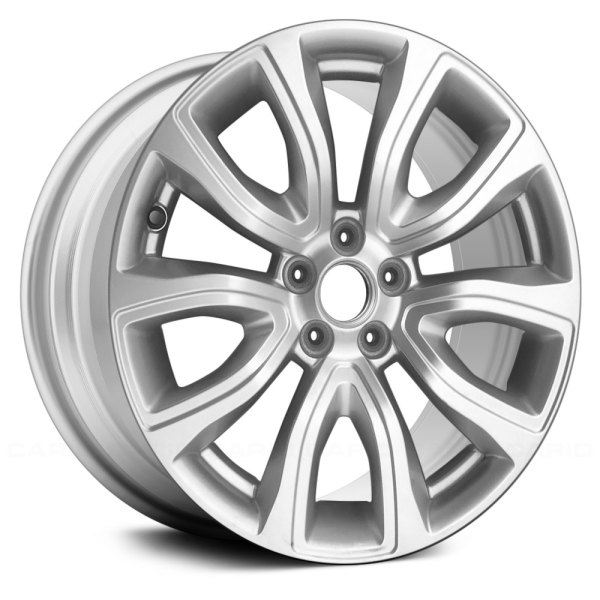 Replace® - 18 x 8 5 V-Spoke Bright Sparkle Silver Metallic Alloy Factory Wheel (Remanufactured)