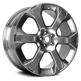 Replace® - 6 I-Spoke Polished and Medium Charcoal 20x8 Alloy Factory Wheel - Remanufactured