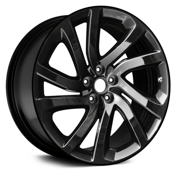 Replace® - 20 x 8.5 5 Double Spiral-Spoke Black Alloy Factory Wheel (Remanufactured)