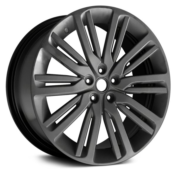 Replace® - 21 x 9.5 10 Double I-Spoke Black Alloy Factory Wheel (Remanufactured)
