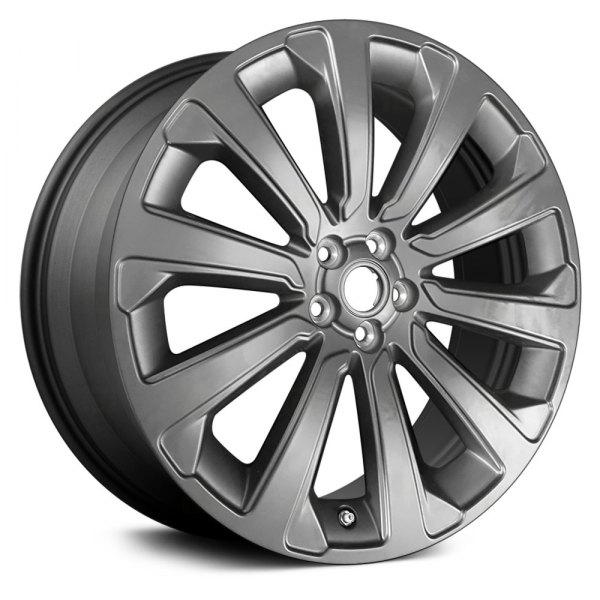 Replace® - 20 x 8.5 10 Spiral-Spoke Dark Charcoal Alloy Factory Wheel (Remanufactured)