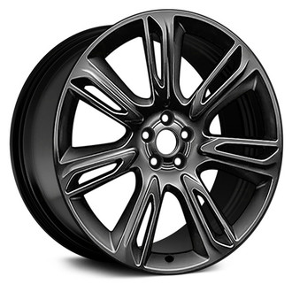 Replace® - 7 Double Turbine-Spoke Black 22x9 Alloy Factory Wheel - Remanufactured