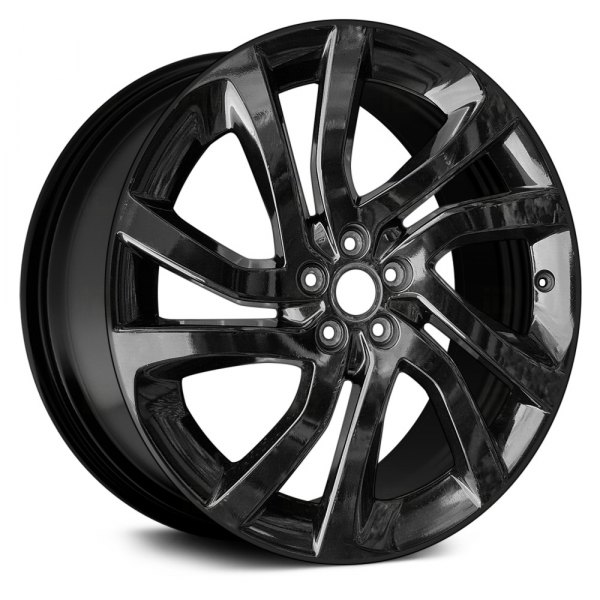 Replace® - 20 x 8 10 Spiral-Spoke Gloss Black Alloy Factory Wheel (Remanufactured)