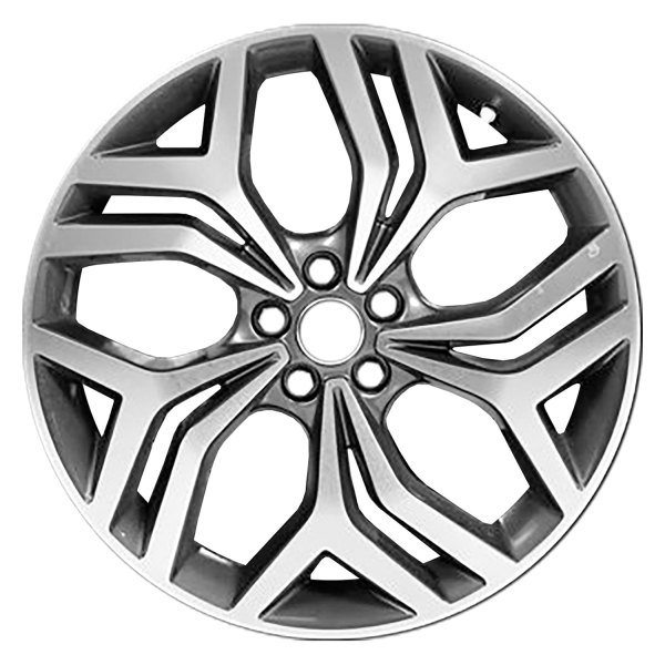 Replace® - 20 x 8 Triple 5-Spoke Dark Flat Charcoal with Machined Face Alloy Factory Wheel (Remanufactured)