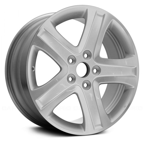 Replace® - 17 x 6.5 5-Spoke Machined and Silver Alloy Factory Wheel (Remanufactured)