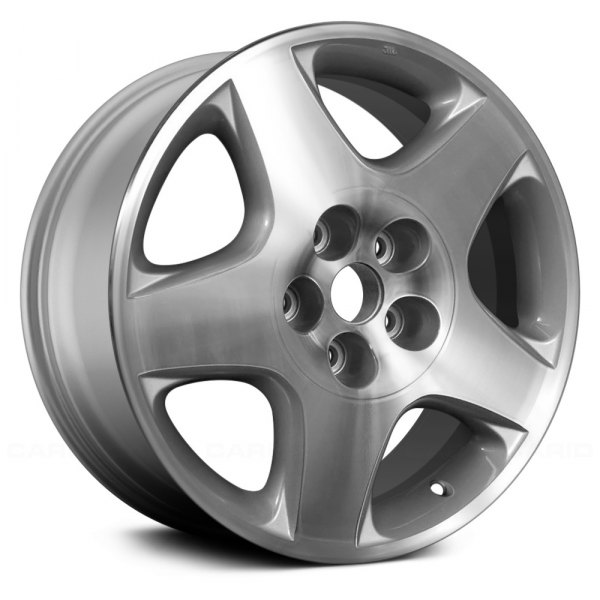 Replace® - 17 x 7 5-Spoke Light Silver Textured Alloy Factory Wheel (Remanufactured)
