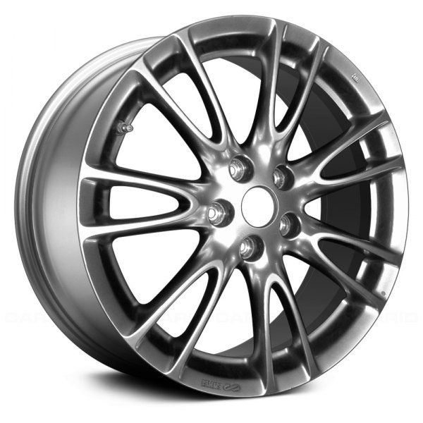 Replace® - 18 x 7.5 7 V-Spoke Hyper Silver Alloy Factory Wheel (Remanufactured)