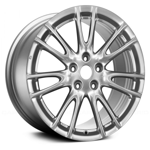 Replace® - 18 x 7.5 7 V-Spoke Hyper Silver Alloy Factory Wheel (Remanufactured)