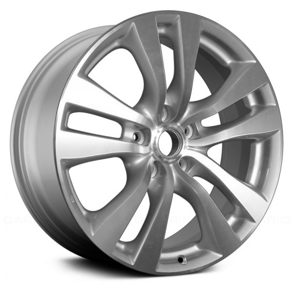 Replace® - 18 x 8 Double 5-Spoke Machined and Bright Silver Alloy Factory Wheel (Remanufactured)
