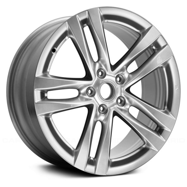 Replace® - 18 x 8 Double 5-Spoke Light Smoked Hyper Silver Alloy Factory Wheel (Remanufactured)