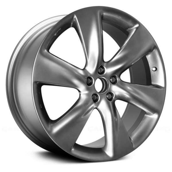 Replace® - 21 x 9.5 6 Turbine-Spoke Hyper Silver Alloy Factory Wheel (Remanufactured)