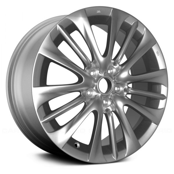 Replace® - 18 x 8 Triple 5-Spoke Bright Silver Metallic Full Face Alloy Factory Wheel (Remanufactured)