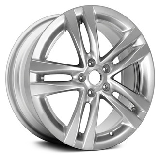 Replace® - Double 5-Spoke Bright Sparkle Silver 18x8.5 Alloy Factory Wheel - Remanufactured