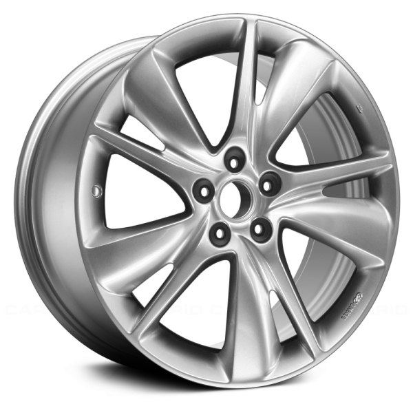 Replace® - 20 x 8 Double 5-Spoke Light Hyper Silver Alloy Factory Wheel (Remanufactured)