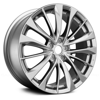 Replace® - 5 W-Spoke Light Smoked Hyper Silver Full Face 19x9 Alloy Factory Wheel - Remanufactured