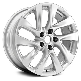 Replace® - 5 Double Spiral-Spoke Medium Silver Metallic 18x7.5 Alloy Factory Wheel - Remanufactured
