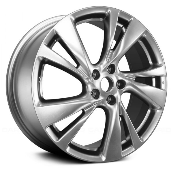 Replace® - 20 x 7.5 5 Double Spiral-Spoke Medium Hyper Silver Alloy Factory Wheel (Remanufactured)