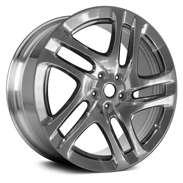 Replace® - 20 x 7.5 5 Double Spiral-Spoke Full Polished Alloy Factory Wheel (Remanufactured)